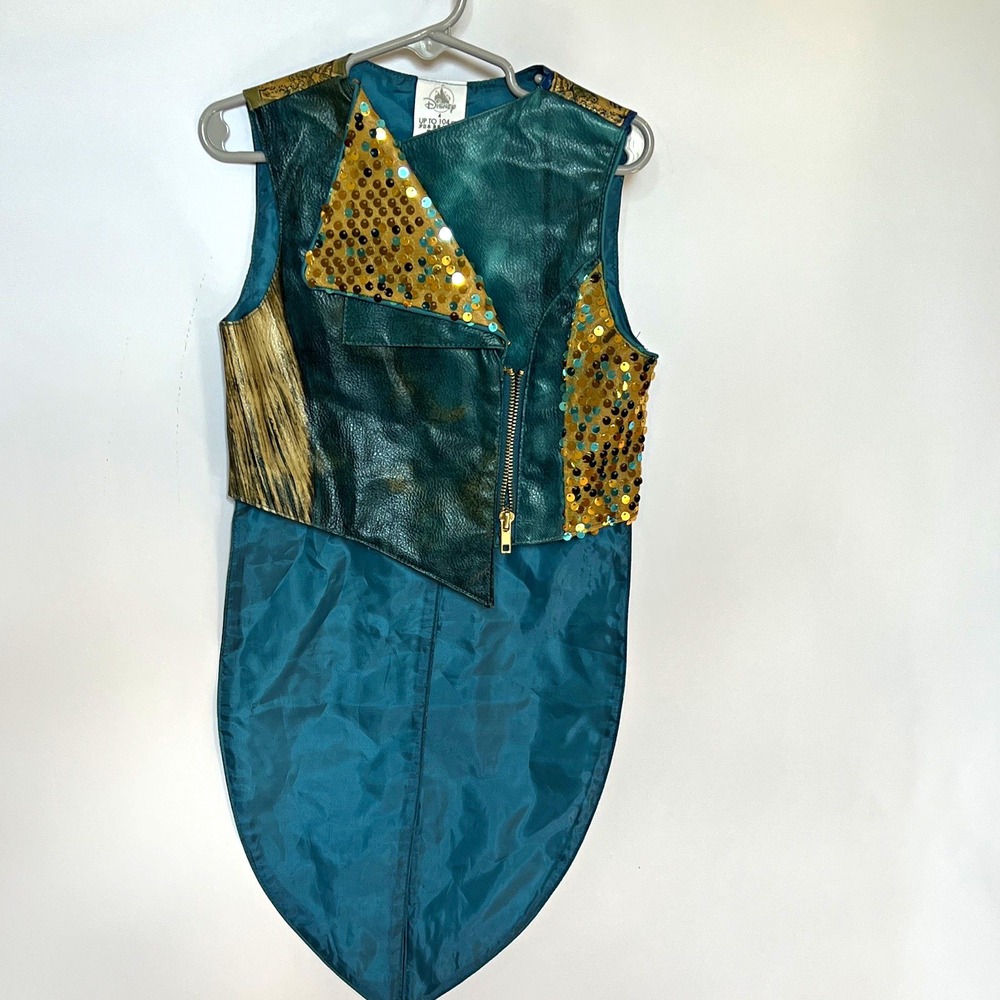Disney Sequined Zip Front Uma Descendants 3 Costume Size 4